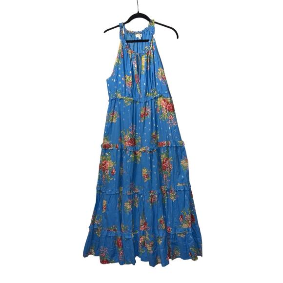 House of Harlow Helena Maxi Dress Medium Tiered Boho Floral - Picture 12 of 12